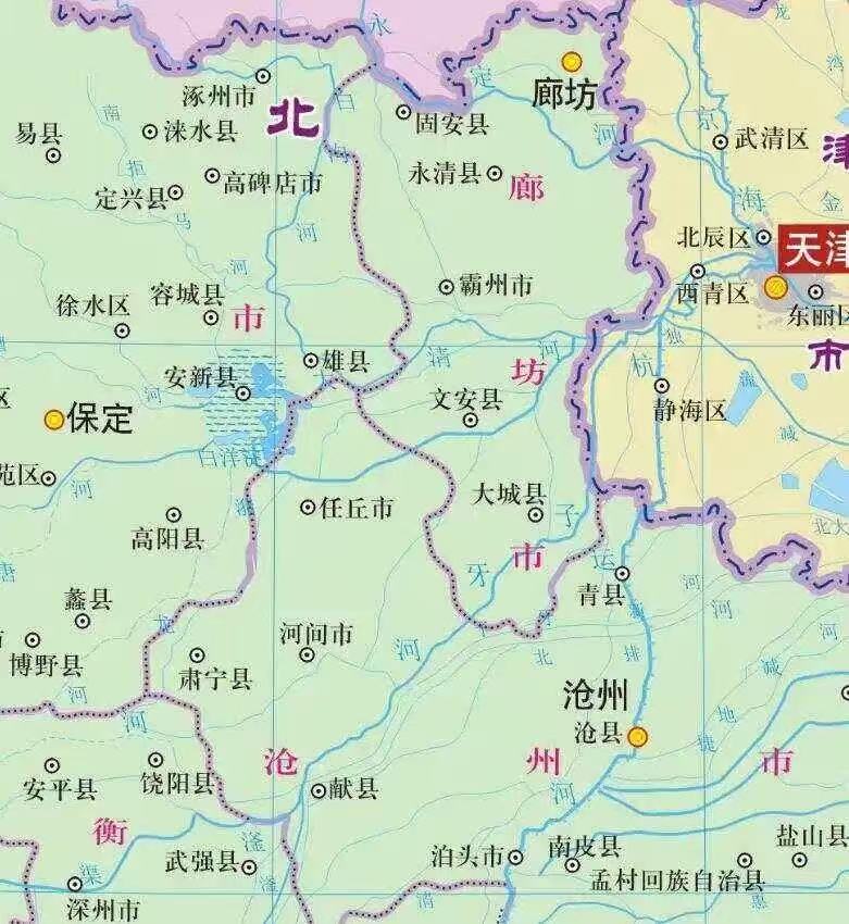冀中平原地图